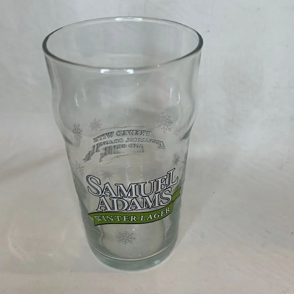 Samuel Adams Winter Lager 16 Oz 5 3/4 In Tall Brewed Cinnamon Ginger Orange Zest